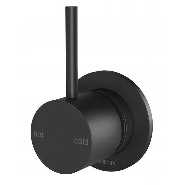 Phoenix Vivid Slimline Up Shower Mixer - Matte Black - Image 5