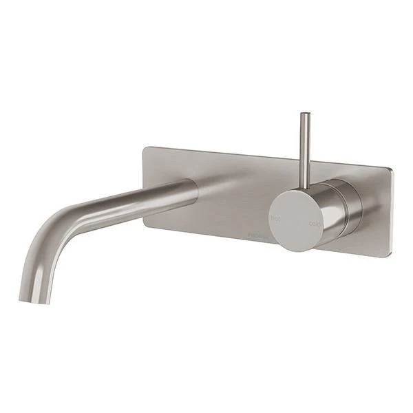 Phoenix Vivid Slimline Up Wall Basin/Bath Mixer Set-Brushed Nickel - Image 5