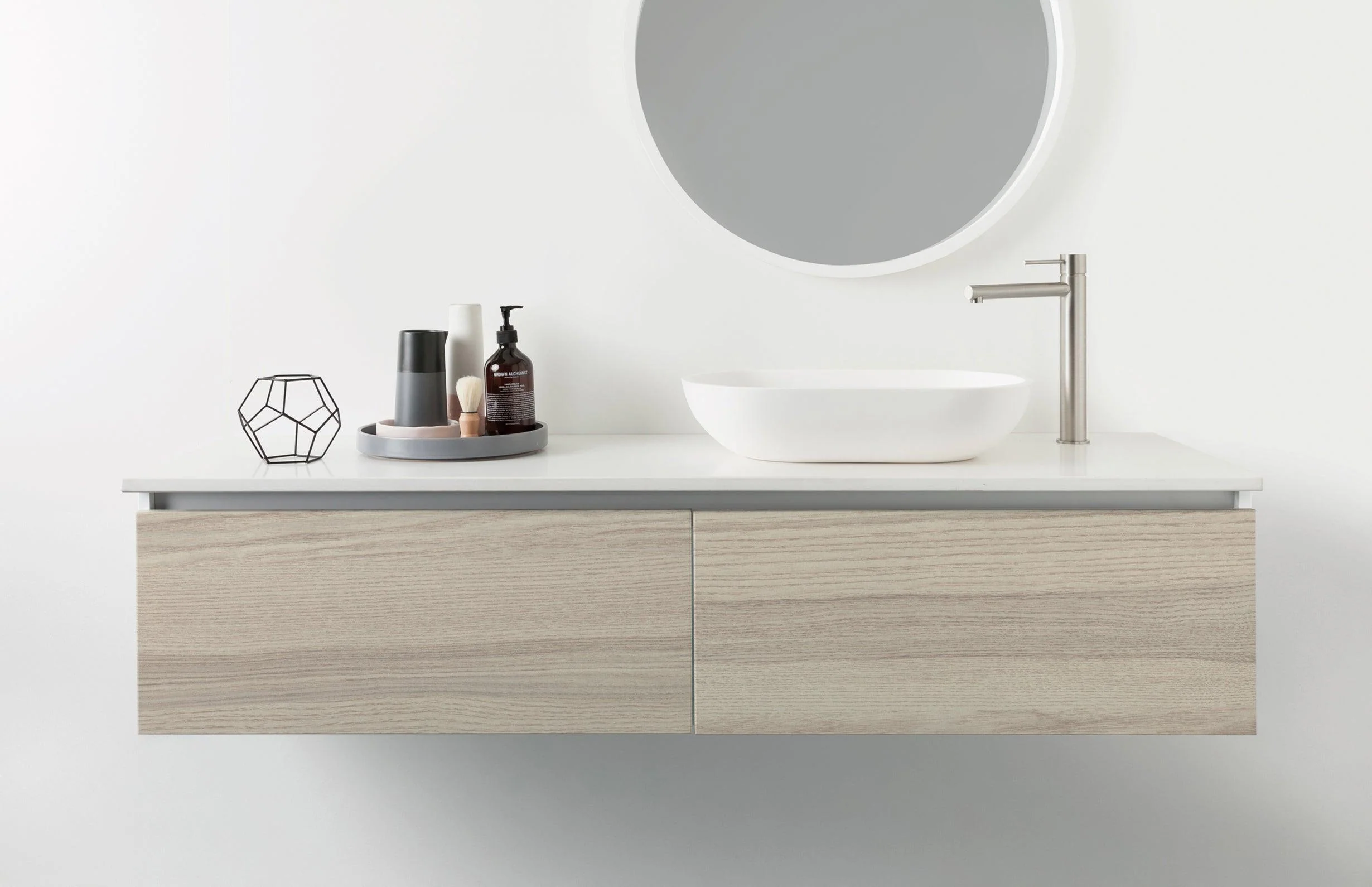 Phoenix Vivid Slimline Vessel Mixer-Brushed Nickel - Image 7