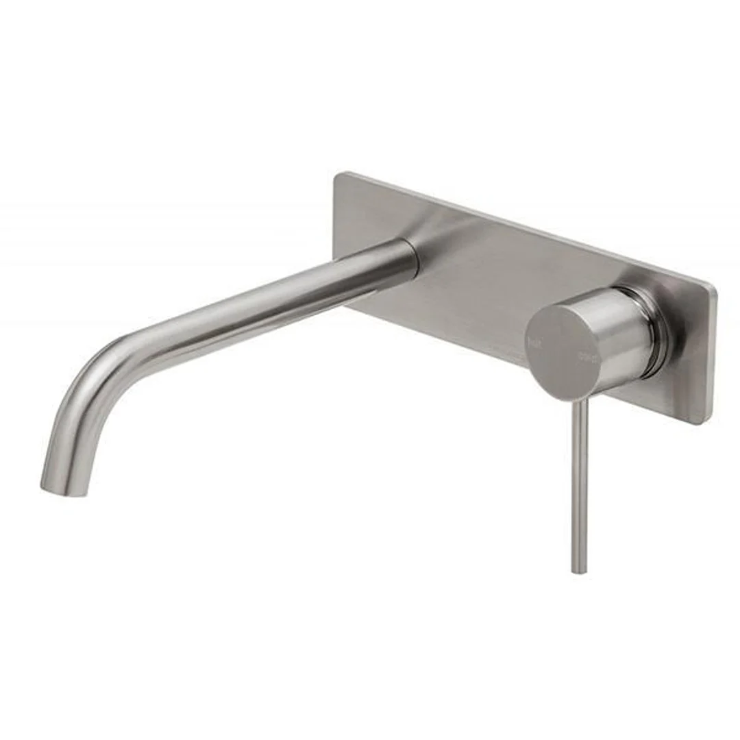 Phoenix Vivid Slimline Wall Basin Mixer Set 230mm Brushed Nickel