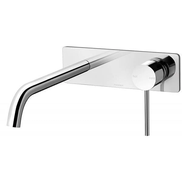 Phoenix Vivid Slimline Wall Basin Mixer Set 230mm - Chrome - Image 4