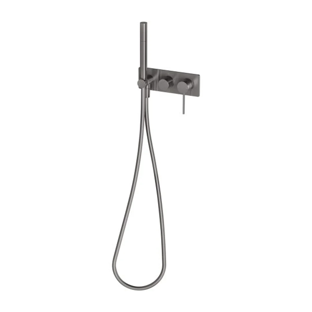 Phoenix Vivid Slimline Wall Shower System - Brushed Carbon - Image 2