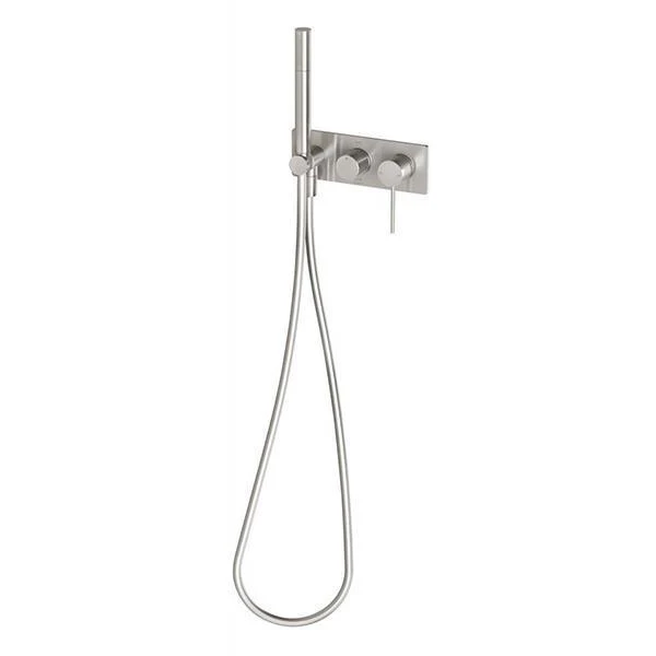 Phoenix Vivid Slimline Wall Shower System - Brushed Nickel - Image 5