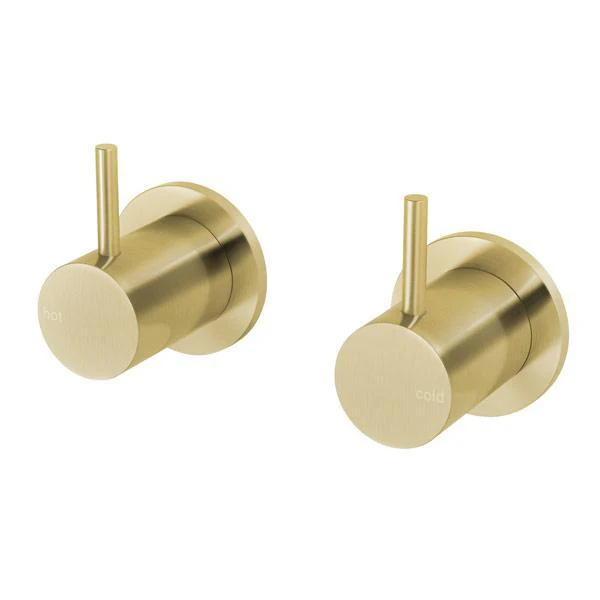Phoenix Vivid Slimline Wall Top Assemblies Extended 15mm - Brushed Gold - Image 3