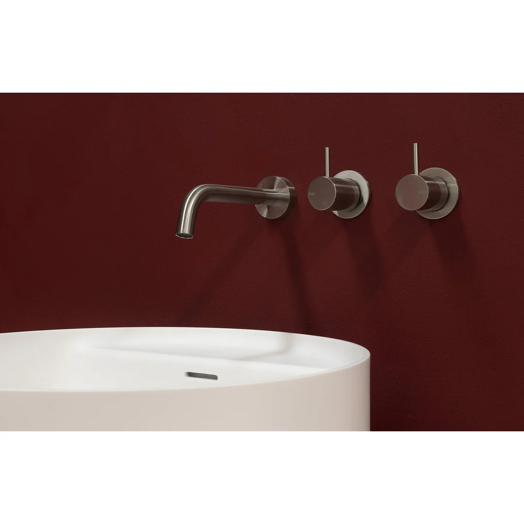 Phoenix Vivid Slimline Wall Top Assemblies Extended 15mm - Brushed Nickel - Image 3