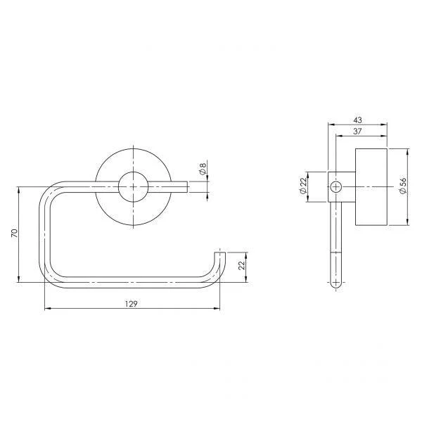 Phoenix Vivid Toilet Roll Holder - Image 5