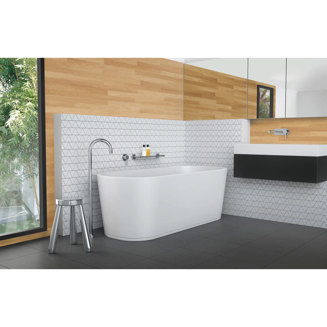Phoenix Vivid Wall Basin Mixer Set 200Mm - Chrome - Image 4