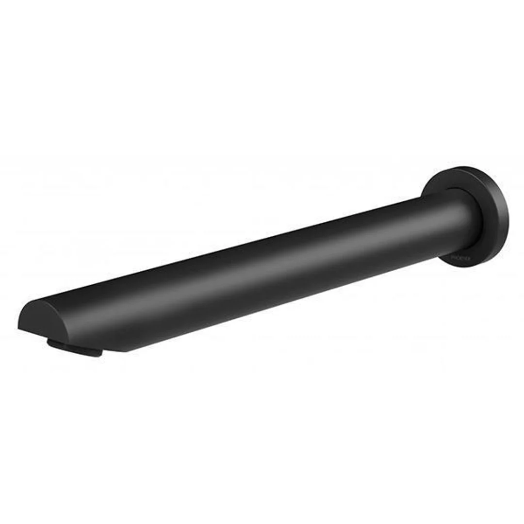 Phoenix Vivid Wall Bath Outlet 32 X 300mm Angled - Matte Black