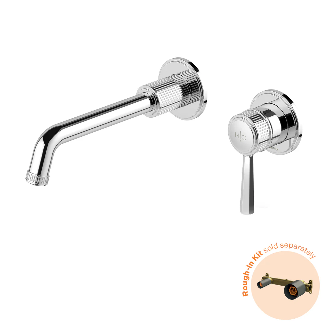 Phoenix Wiltern Switchmix Wall Basin / Bath Mixer Set Fit-Off Kit 190Mm Chrome