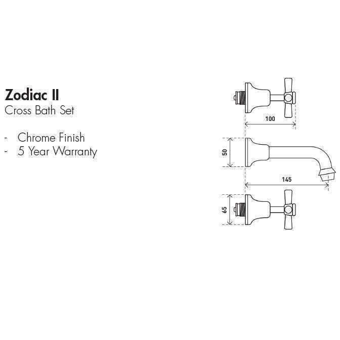 Aspire Zodiac Ii - Chrome Bath Set **Tp1475** - Image 3