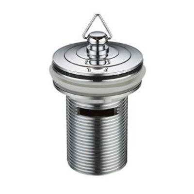 Plug & Waste 40mm  With Overflow Chrome - Deluxe Plug - Image 3
