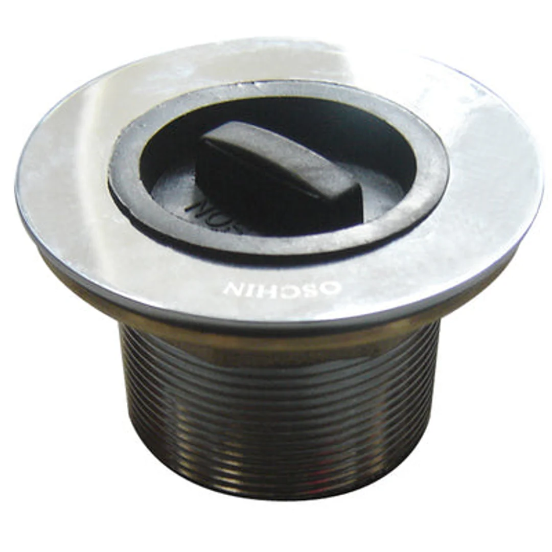 Plug & Waste 50mm  Brass Chrome - Rubber Plug - Image 2