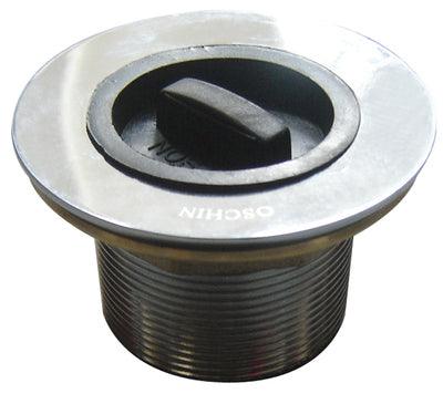 Plug & Waste 50mm  Brass Chrome - Rubber Plug - Image 3