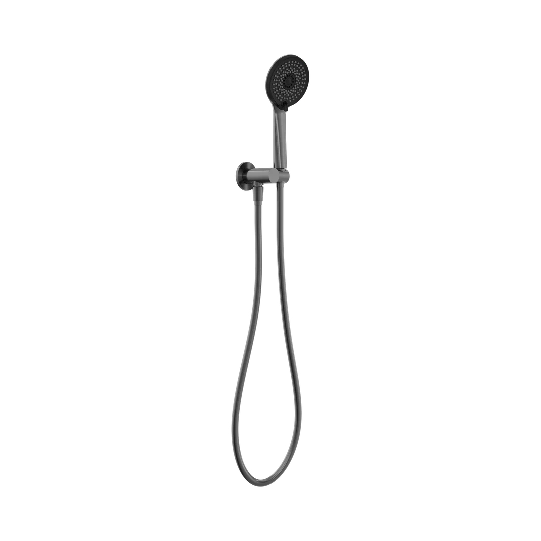 Project Round Nero Shower On Bracket 4 Star Rating - Gun Metal