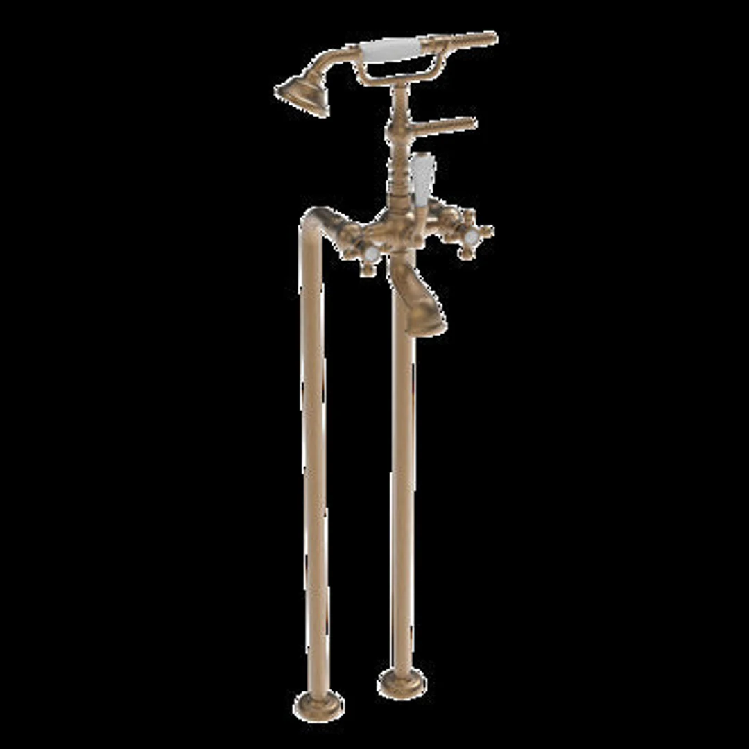 Provincial Floormounted Bath Filler Br - Image 2