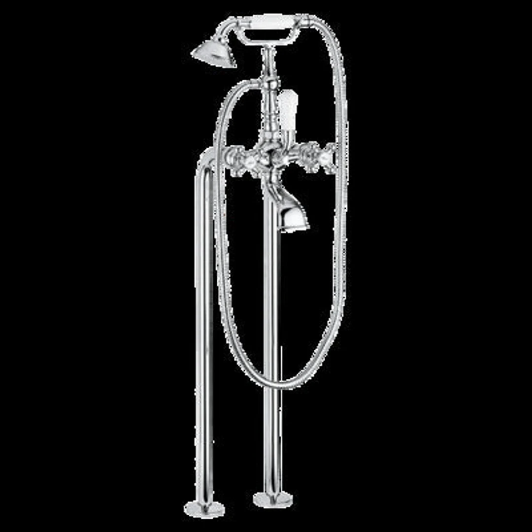 Provincial Floormounted Bath Filler Chrome - Image 2