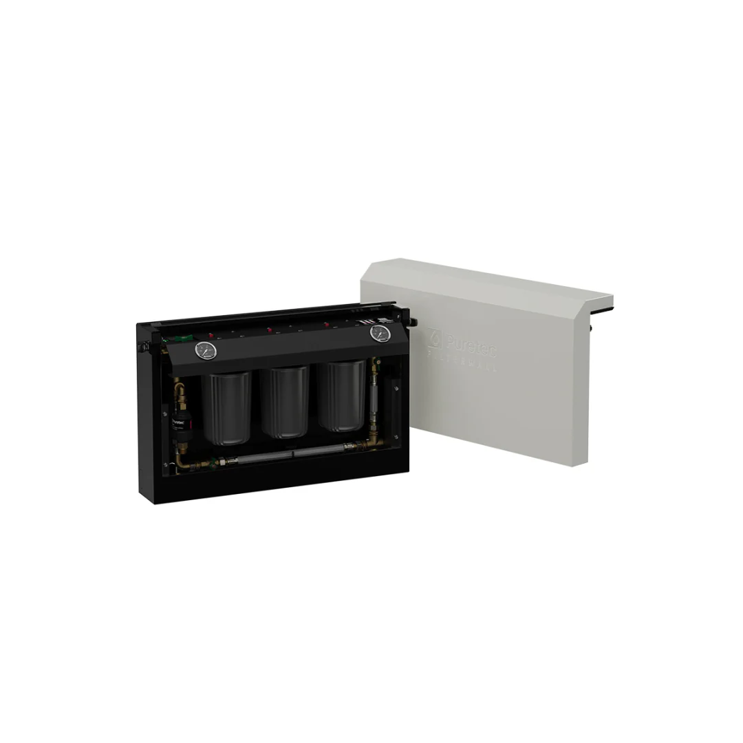Puretec Filterwall Whole House Filtration Stone White Front Cover 30L/Min Plumbed Bypass - Image 4