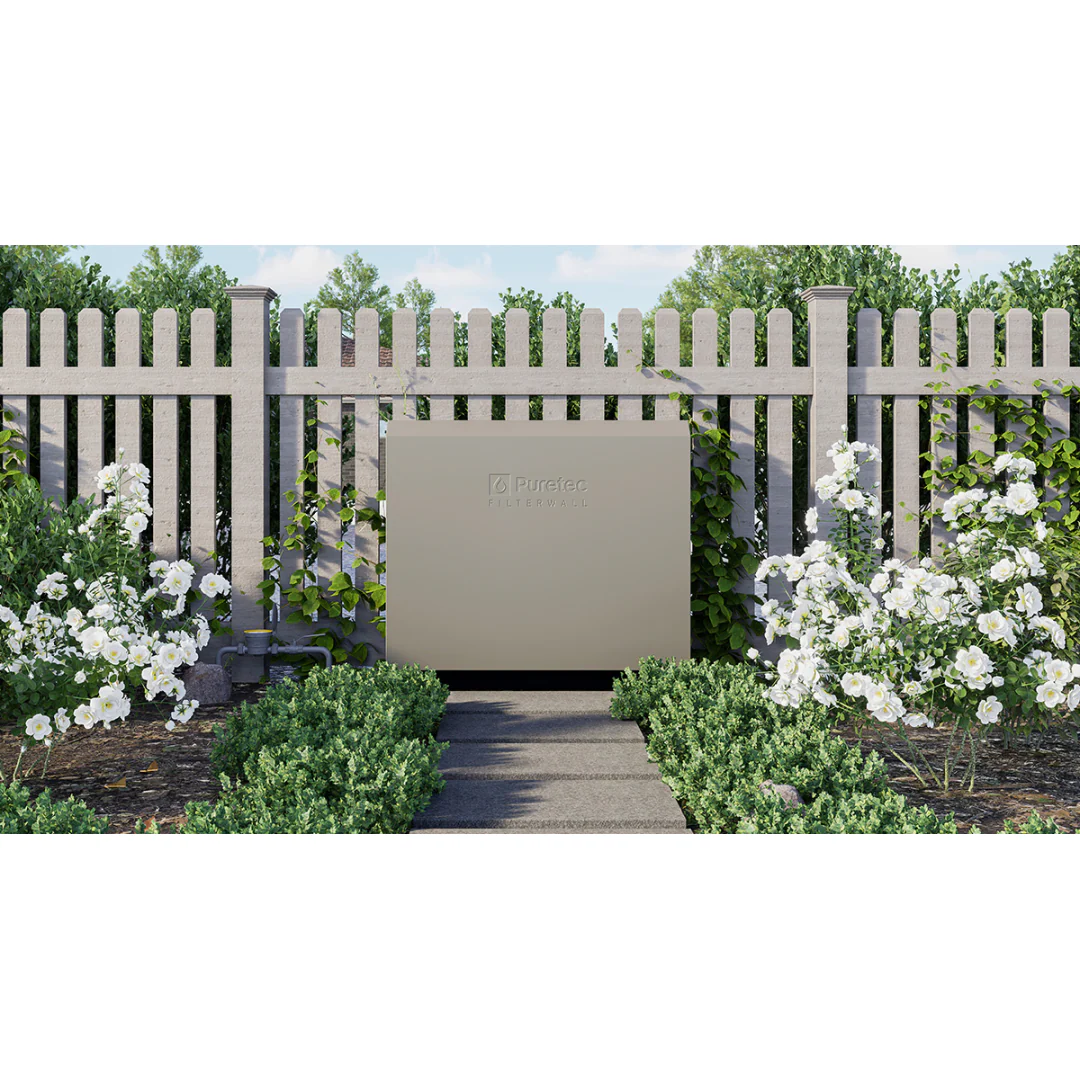 Puretec Filterwall Whole House Filtration Stone White Front Cover 55L/Min Plumbed Bypass - Image 3