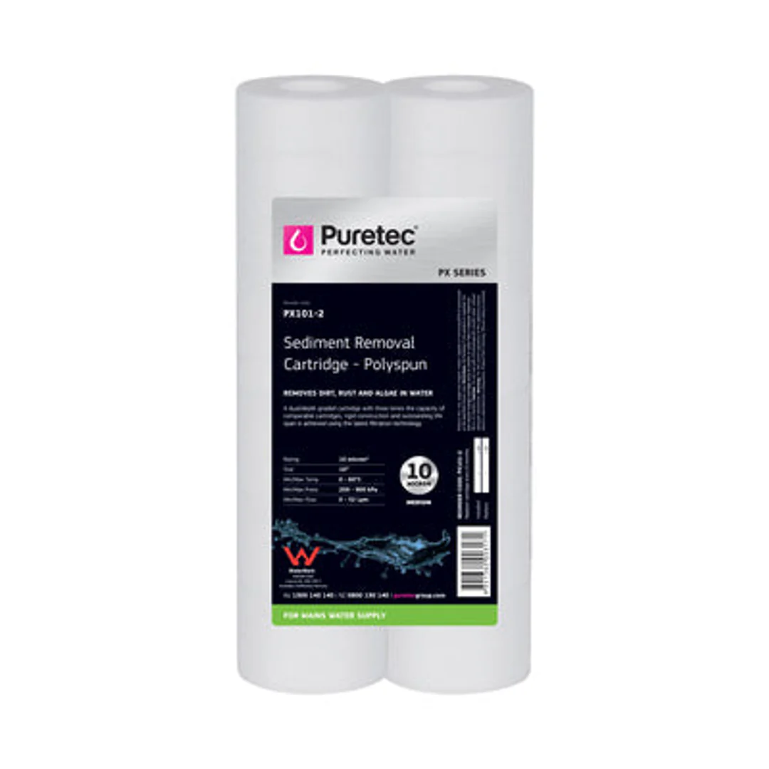 Puretec Polyspun Sediment Cartridge 10' Twin Pack 10Um Px101-2 - Image 2