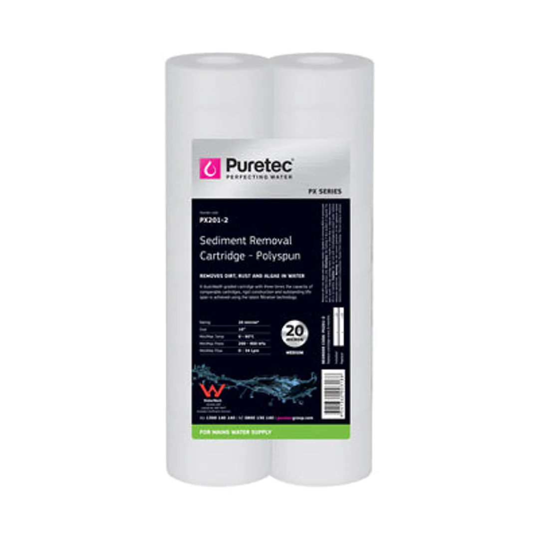 Puretec Polyspun Sediment Cartridge 10' Twin Pack 20Um  Px201-2 - Image 2
