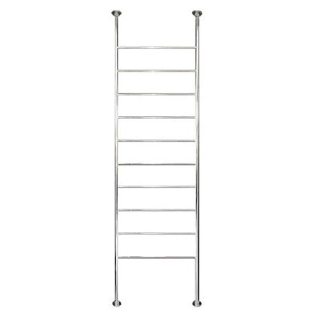 Radiant 500 X 2500mm Round Bar Floor To Ceiling Heated Towel Ladder - Image 2