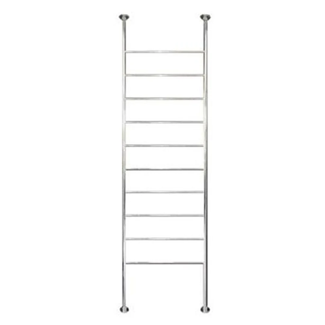 Radiant 500 X 2700mm Round Bar Floor To Ceiling Heated Towel Ladder - Image 2