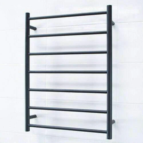 Radiant 7 Bar Rnd Heated Rail  800 X 600 Matt Black - Image 3