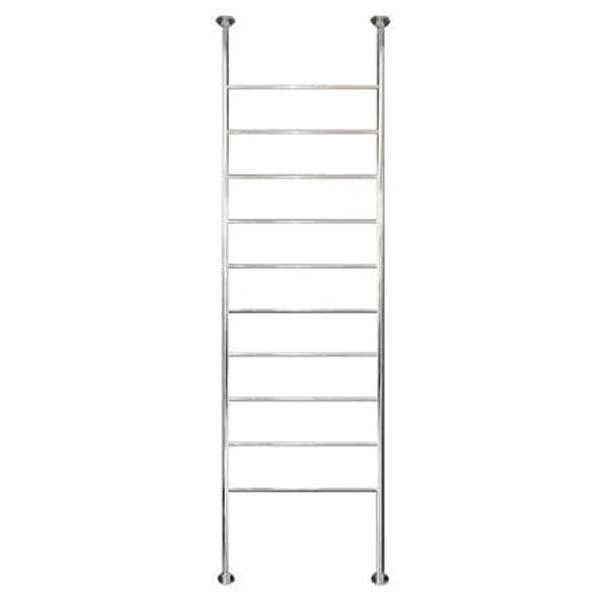 Radiant 700 X 2700mm Round Bar Floor To Ceiling Heated Towel Ladder - Image 3
