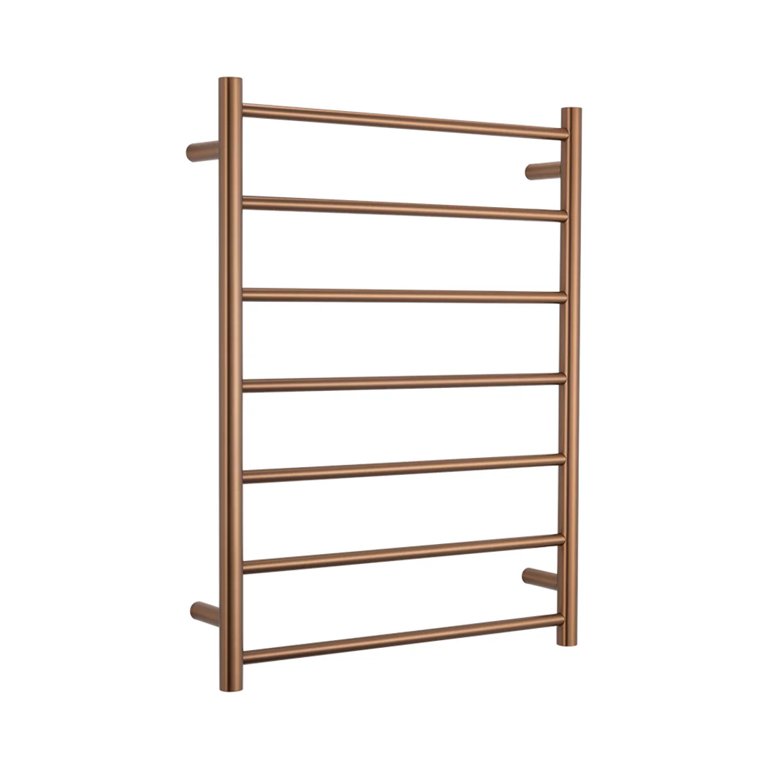Radiant Brushed Bronze 600 X 800Mm Round Heated Towel Rail Left - Image 4