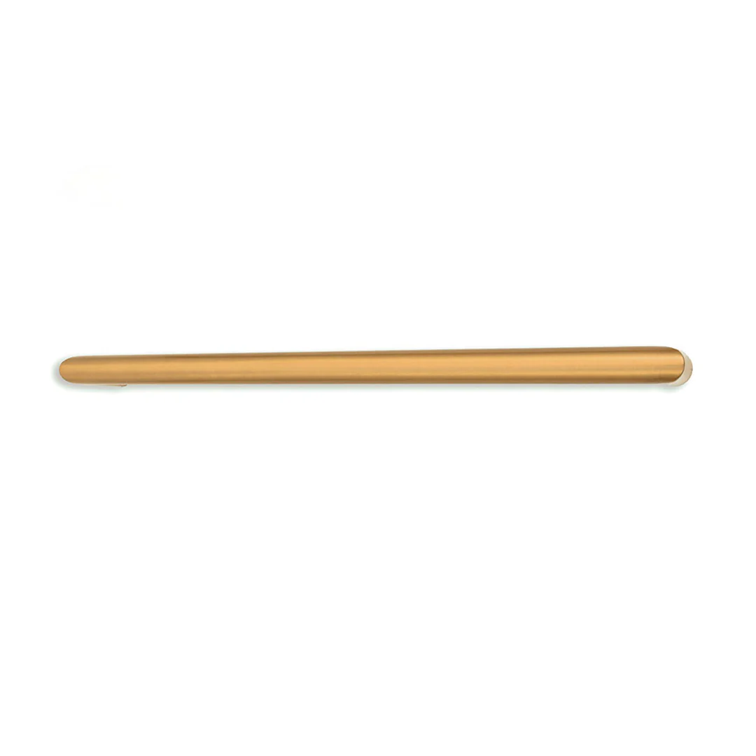 Radiant Brushed Gold 650Mm Non Heated Round Single Bar Towel Rail