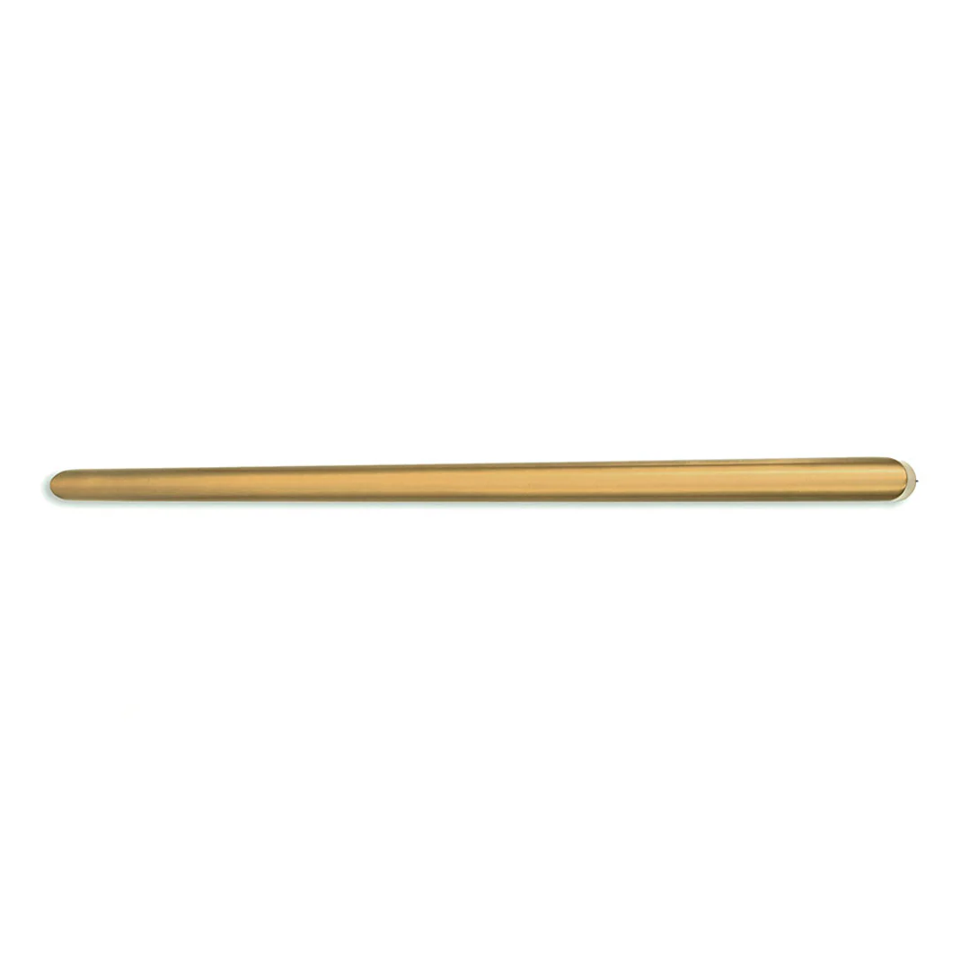 Radiant Brushed Gold 800Mm Non Heated Round Single Bar Towel Rail