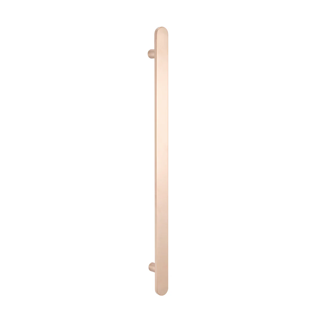 Radiant Champagne Flat Profile Vertical 930Mm Non Heated Single Bar Towel Rail