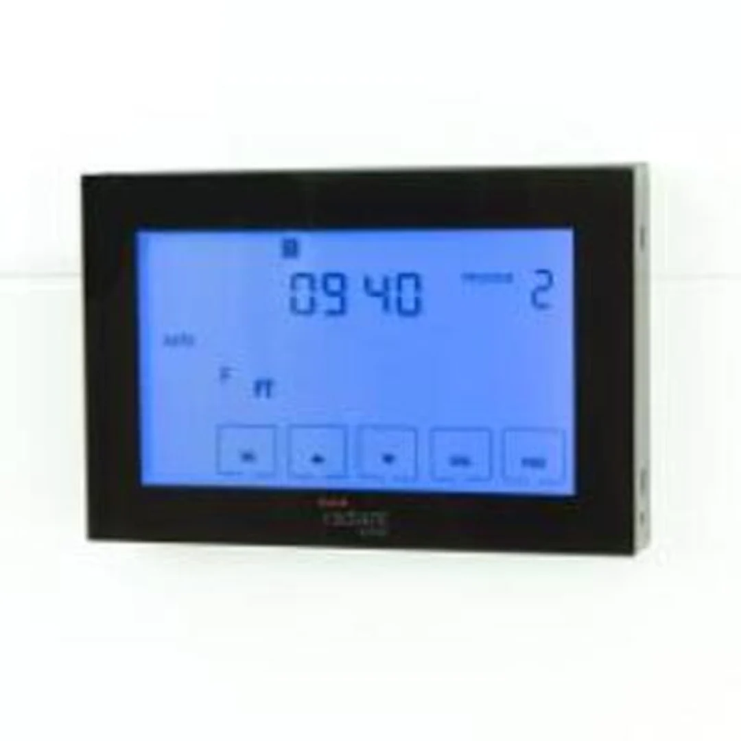 Radiant Glass Fronted Horizontal Dual Purpose Thermostat & Timer Switch Black Gtsb-Dual-H - Image 2
