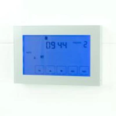 Radiant Glass Fronted Horizontal Dual Purpose Thermostat & Timer Switch Silver Gtss-Dual-H - Image 3