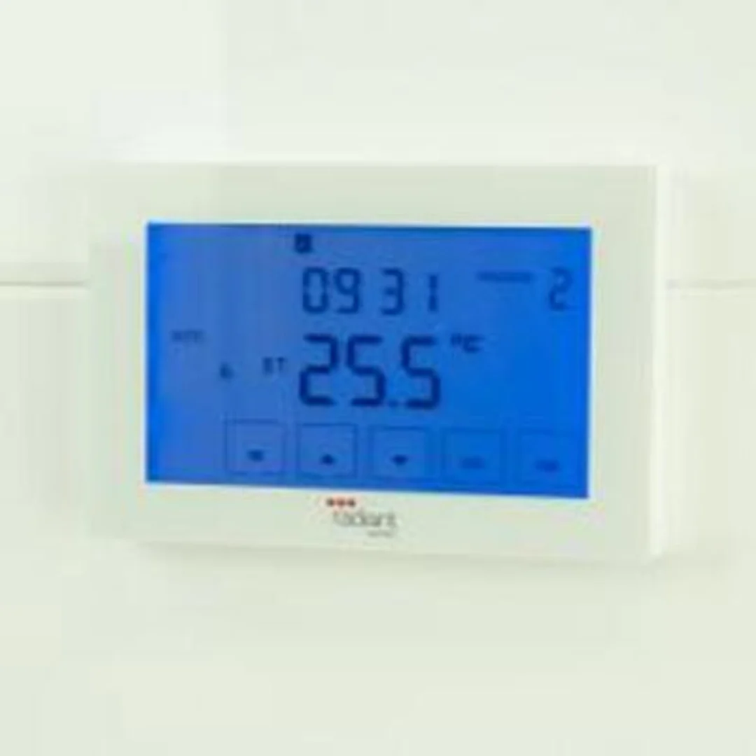 Radiant Glass Fronted Touch Screen Thermostat Horizontal Mounted White Gtsw-Th-H - Image 2
