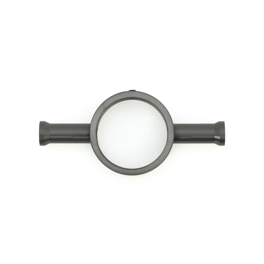 Radiant Gun Metal Grey Vertical 950Mm Round Non Heated Single Bar Towel Rail - Image 2