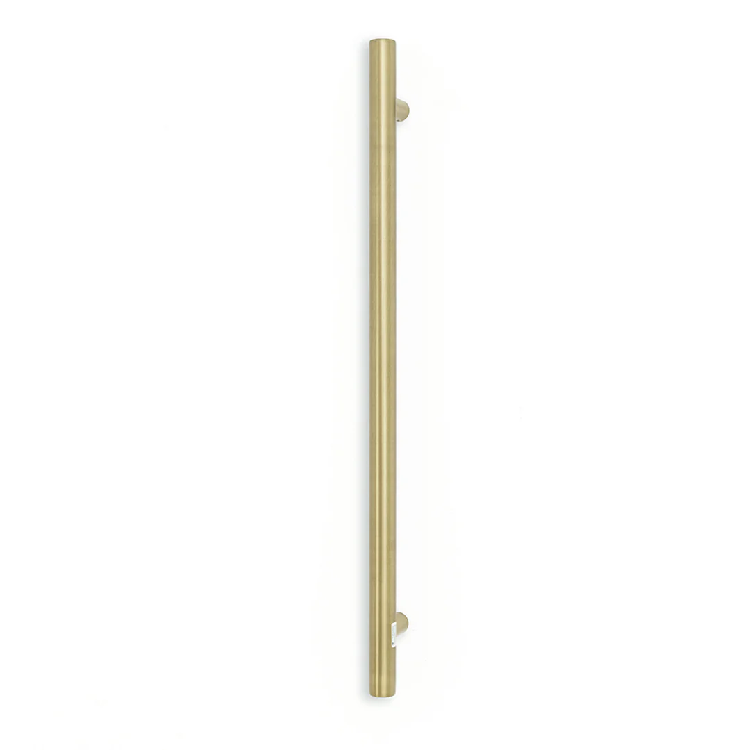 Radiant Light Gold Vertical 950Mm Round Non Heated Single Bar Towel Rail