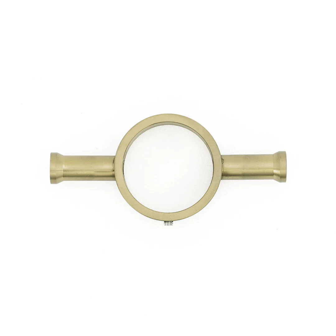 Radiant Light Gold Vertical 950Mm Round Non Heated Single Bar Towel Rail - Image 2