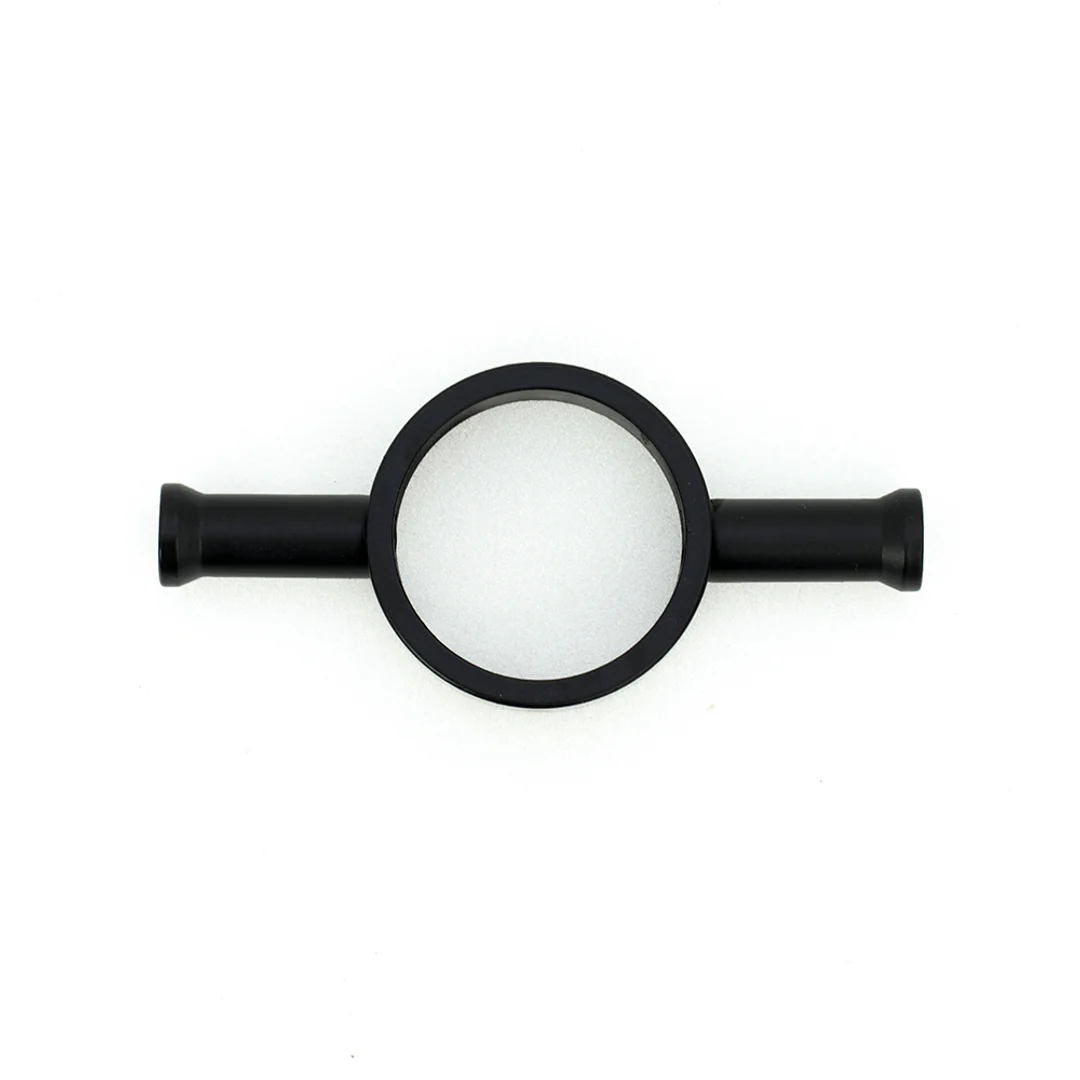 Radiant Matt Black Vertical 950Mm Round Non Heated Single Bar Towel Rail - Image 3