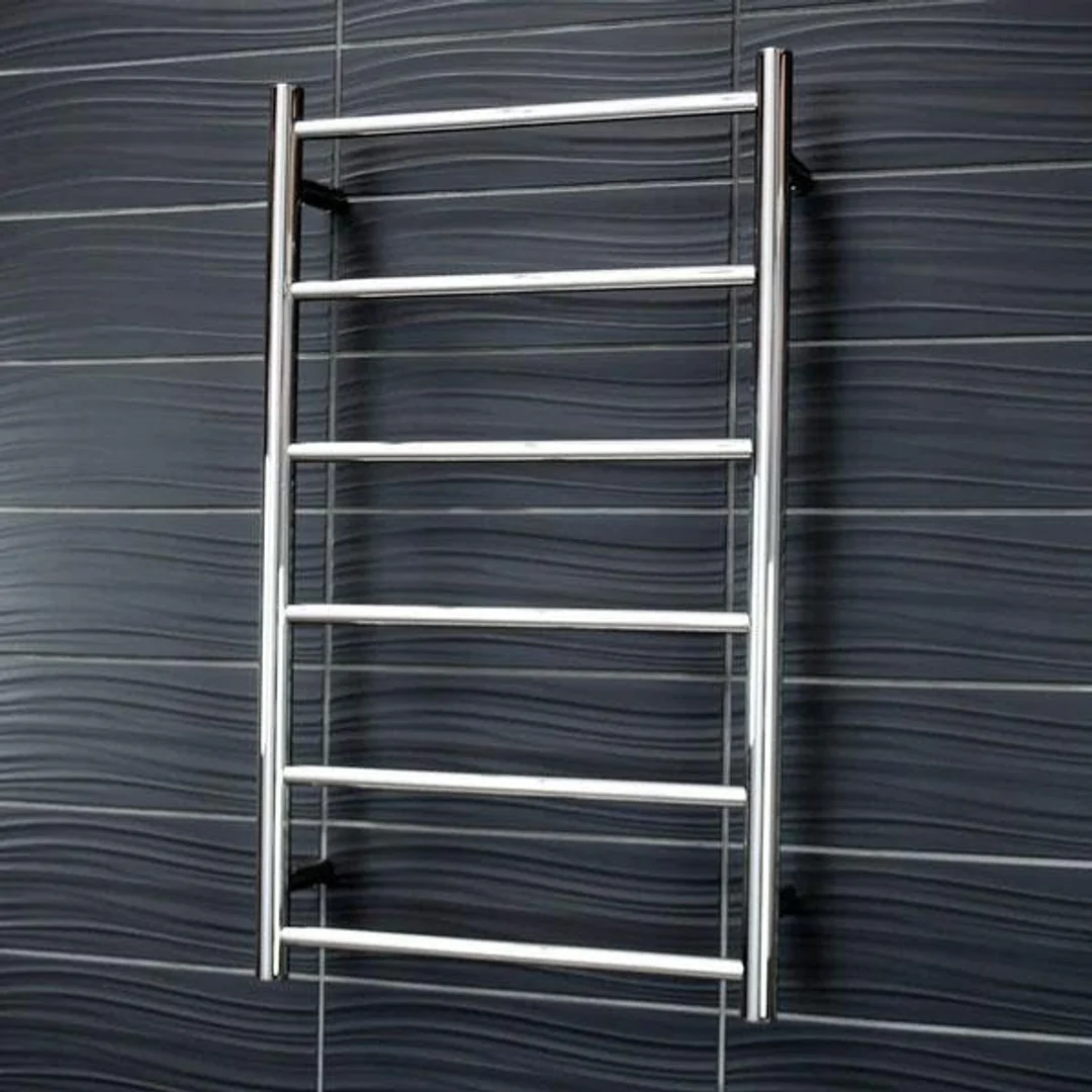 Radiant Round 6 Bar Non Heated Rail Polished Stainless Steel