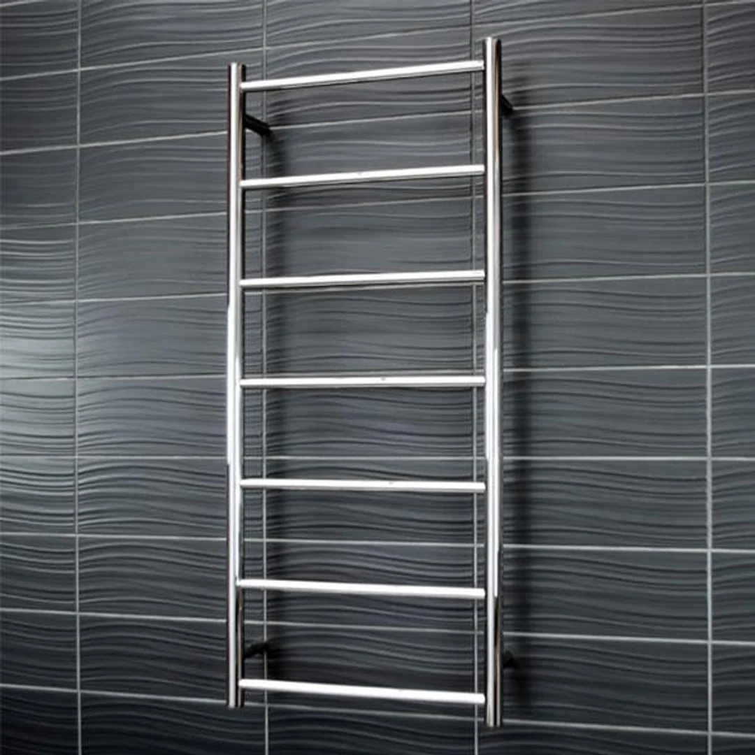 Radiant Round 7 Bar Non-Heated Rail 500mmx1130mm Polished Stainless Steel - Image 2