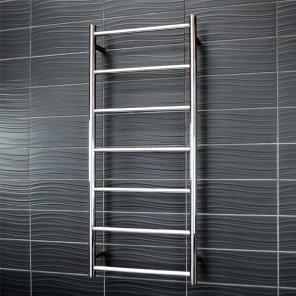 Radiant Round 7 Bar Non-Heated Rail 500mmx1130mm Polished Stainless Steel - Image 3