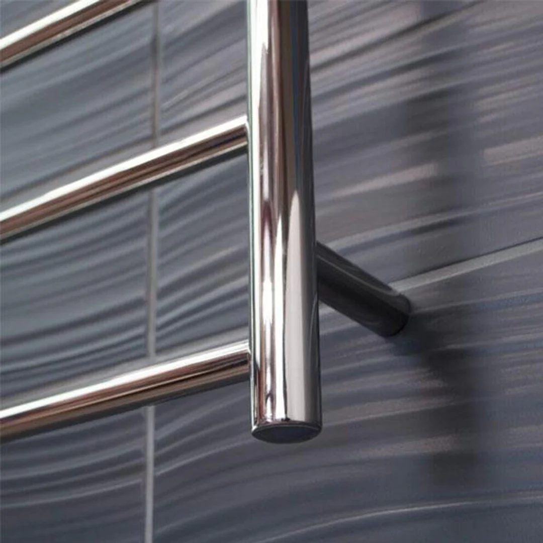 Radiant Round 7 Bar Non-Heated Rail 600mmx1130mm Polished Stainless Steel - Image 3