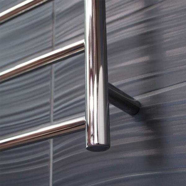Radiant Round 7 Bar Non-Heated Rail 600mmx1130mm Polished Stainless Steel - Image 5