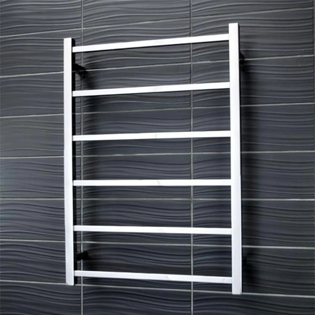 Radiant Square 6 Bar Non-Heated Rail 600mmx830mm Polished Stainless Steel