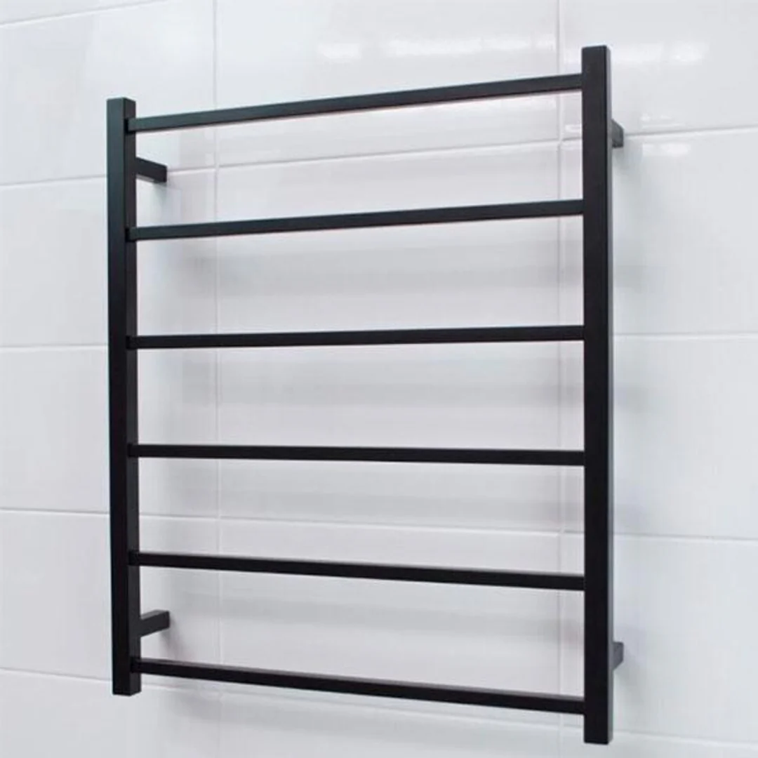 Radiant Square 6 Bar Non-Heated Rail 700mmx830mm Matte Black - Image 2