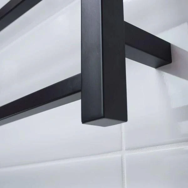Radiant Square 6 Bar Non-Heated Rail 700mmx830mm Matte Black - Image 5