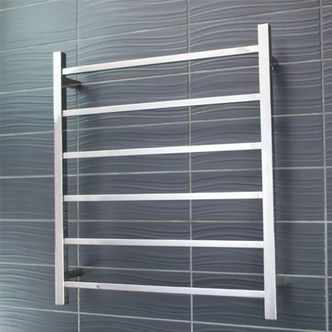 Radiant Square 6 Bar Non-Heated Rail 700mmx830mm Polished Stainless Steel - Image 2