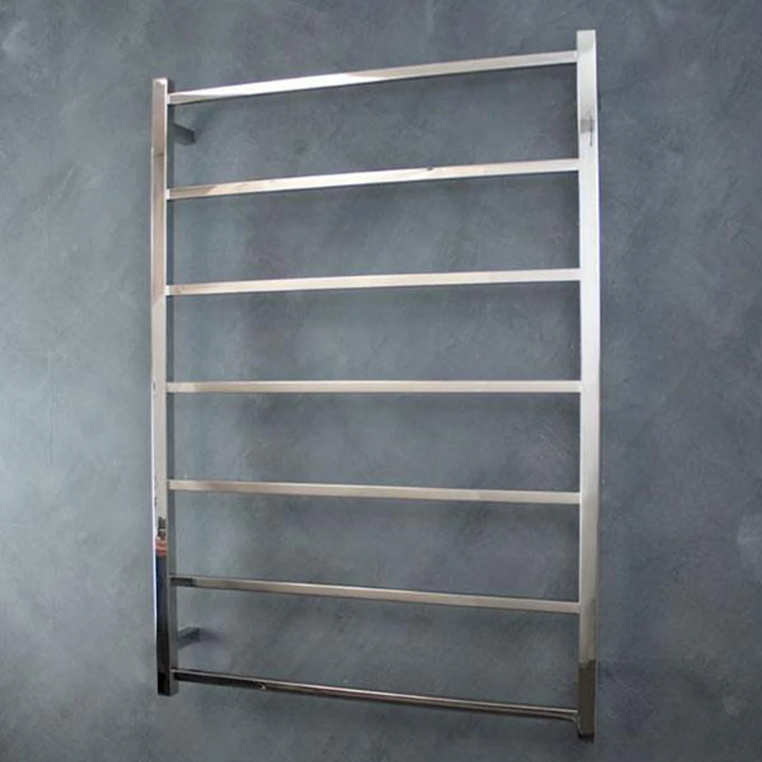 Radiant Square 7 Bar Non-Heated Towel Ladder 800 X 1130 Polished - Image 2