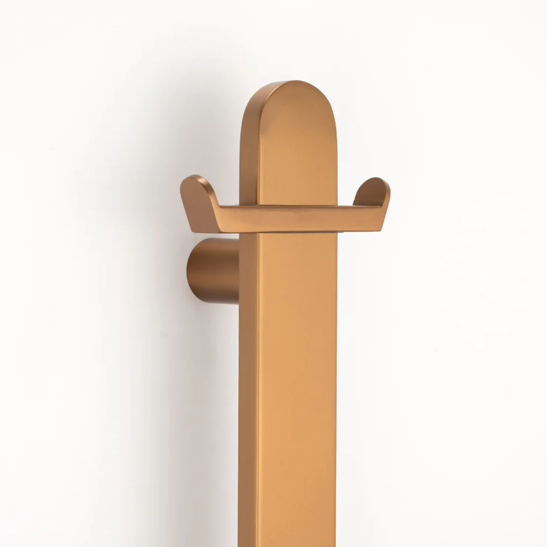 Radiant Vertical Flat Bar Hook Brushed Bronze - Image 2